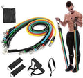Resistance Bands Set (5 PCS) for Home Workout | Stretching, Strength Training & Fitness (Multicolor)