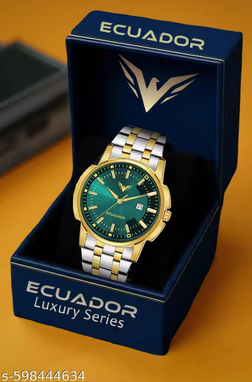 Ecuador 3D Super Luxury Date Functioning HMTS Quartz Analog Wrist Watch For Boys/Men