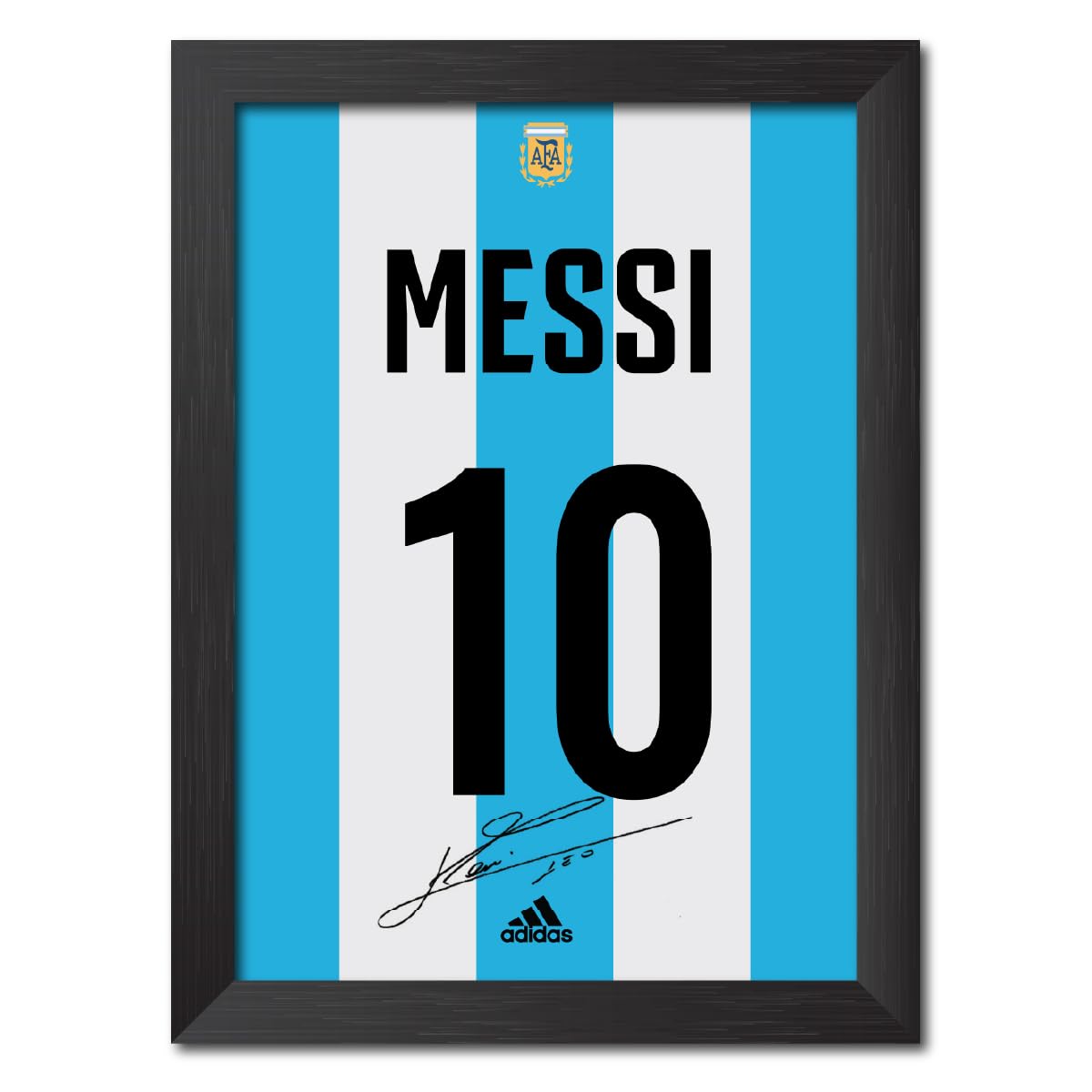 Lionel Messi Poster Argentina No 10 Shirt