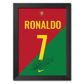 Cristiano Ronaldo Poster Portugal No 7 Jersey