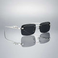 Rectangular Sunglasses | Black UV Protection