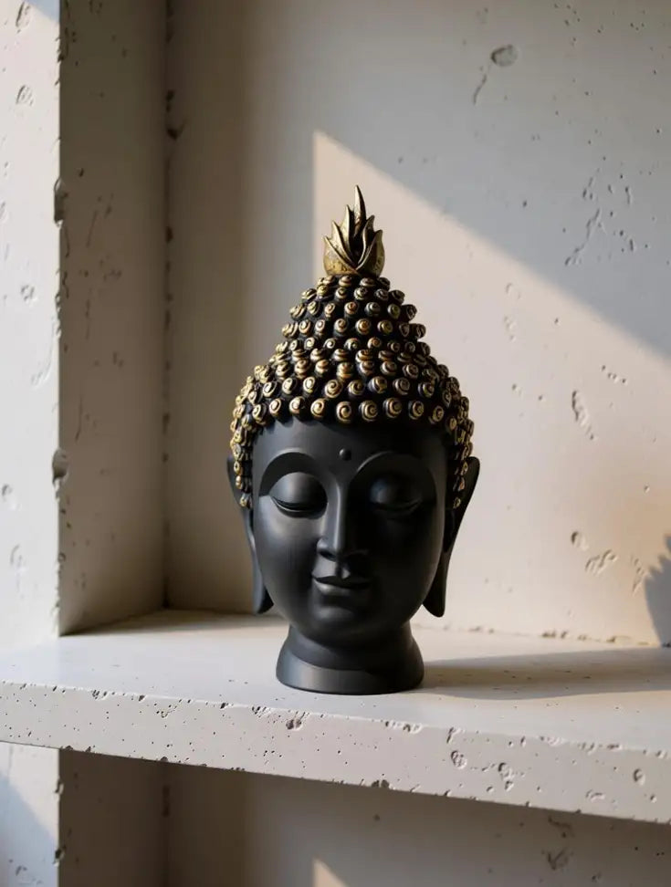 Lord Gautam Buddha Head Face Idol Figurine