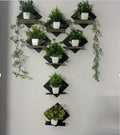 Wall Shelves for Home Decor Living Room & Bedroom Wall Mount MDF (black)