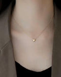 old Heart Shap Necklace Chain Fancy Micro Gold Plated Pendent Set For Girls And Women...Pack Of 1