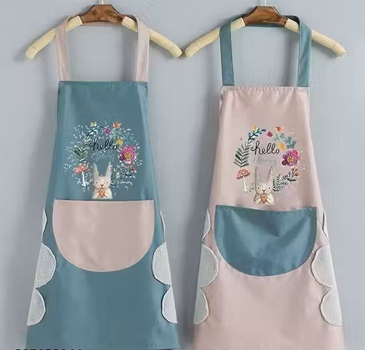 1 Pcs Multi colour - Waterproof Kitchen Apron for Women