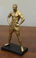 Gold Metallic Finish CR7 Number 7 Shorts