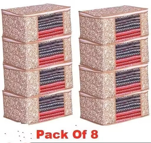 NON WOVEN PRINTED SAREE COVER(Set of 8)