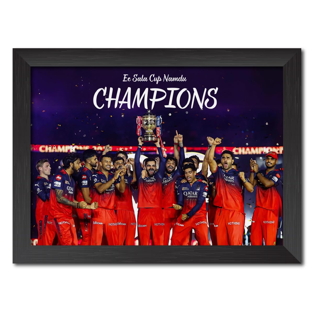 RCB Champion Posters Virat Kohli Poster