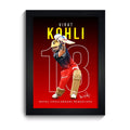Virat Kohli RCB Poster with Frame